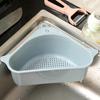 Bathroom Triangle Drain Rack Multifunctional Shelves Sucker Kitchen Dining Kitchen Home Storage Organization Sponges