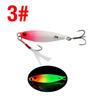 5Pcs Crank Hook Luminous Fishing Lures Hooks 5 Size Fishing Lures Kit  Beach Boat Fishing