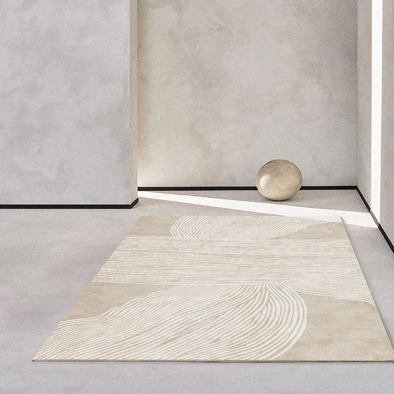 Luxuriöser Imitat-Kaschmir Teppich mit Rutschstopp für Wohnzimmer, Schlafzimmer oder Kaffeetisch