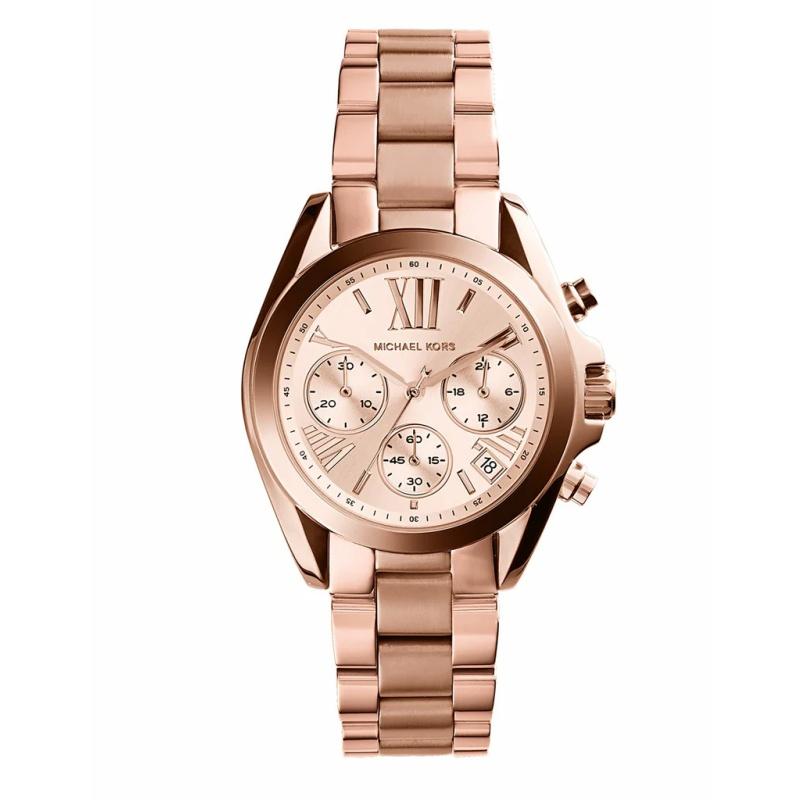 Женские кварцевые часы Michael Kors MK5778 Parker, двухцветные, серебристые с розовым золотом розового золота