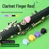 Schwarzer Silikon-Daumenhalter für Klarinetten in B, As, C - Anti-Ermüdungs-Fingerauflage