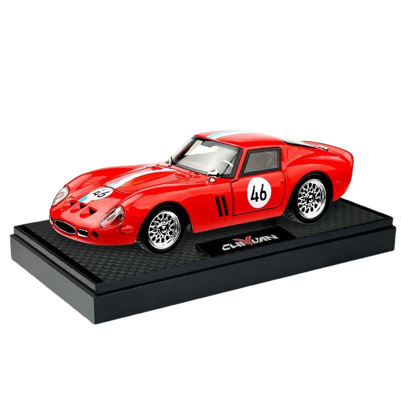 1:32 Classic Racing 250 Gt0 Supercar Alloy Toy Car Model Sound and Light Comeback Collection Display Children's Gift