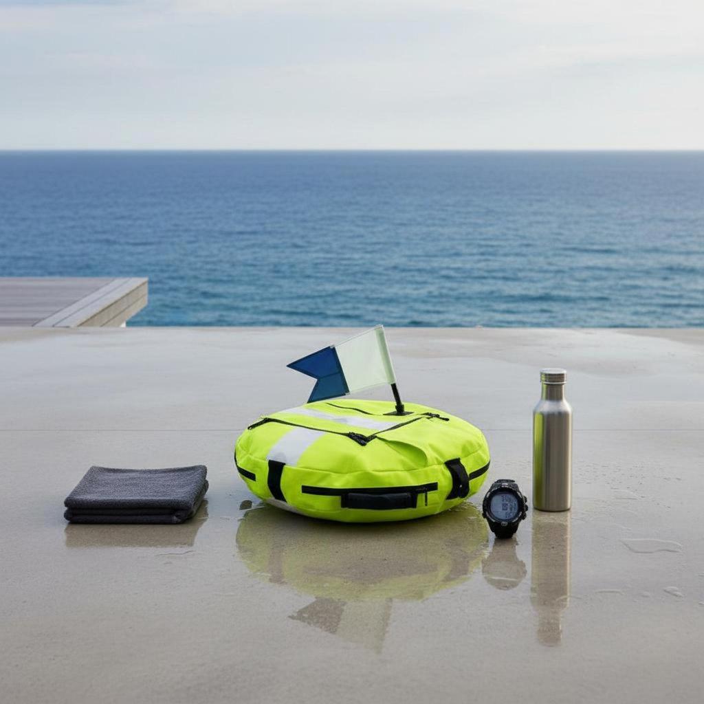 Inflatable Water Buoy Xxl Floating Swim Ring Safety Marker