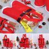Christmas Holiday Treat Tree Filler Gift Bags Sacks Stocking Santa Pants Style Bags