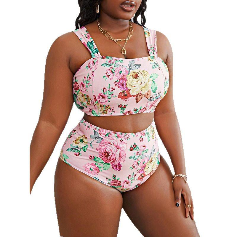 Plus Size Sexy Bikini - Women's European & American Style Backless Swimsuit