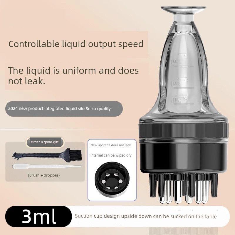 Mino Special Scalp Medicine Supplying Device Massage Essential Oil Guide Liquid Hair Care Head Ball Medicine Comb Apply Handy Gadget Coating