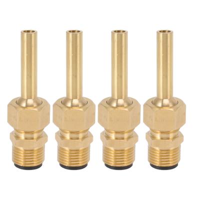 4 PCS Water Fountain Nozzles Pure Copper Large Hexagonal Direct Jet Nozzle Waterscape Single Nozzle