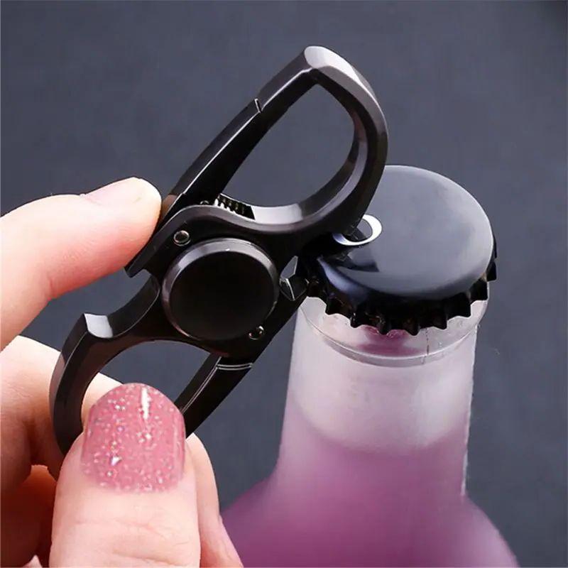 Rotator Finger Keychain Fidget Anti Anxiety Toy Stress Relieving Fingertip Gyro Ketchain Bottle Opener Edc Adult And Children'S