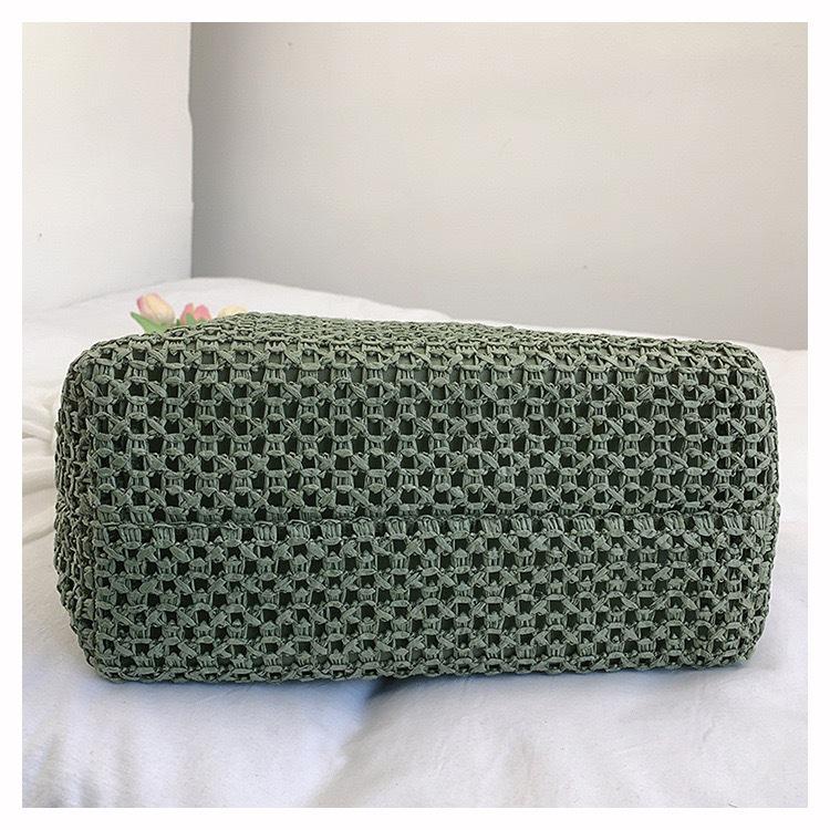 New Style Large Capacity Embroidered Straw Tote Bag