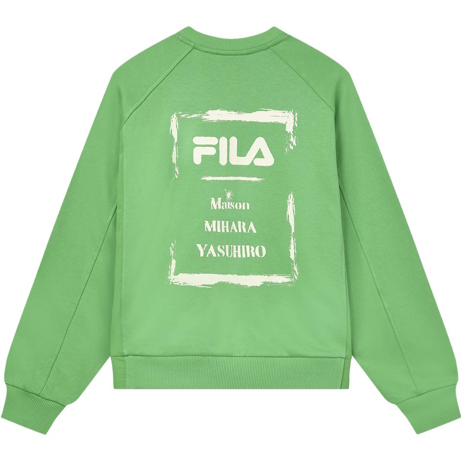 New FILA Sweatshirt Women s Emerald Green F11W333201F-GN S