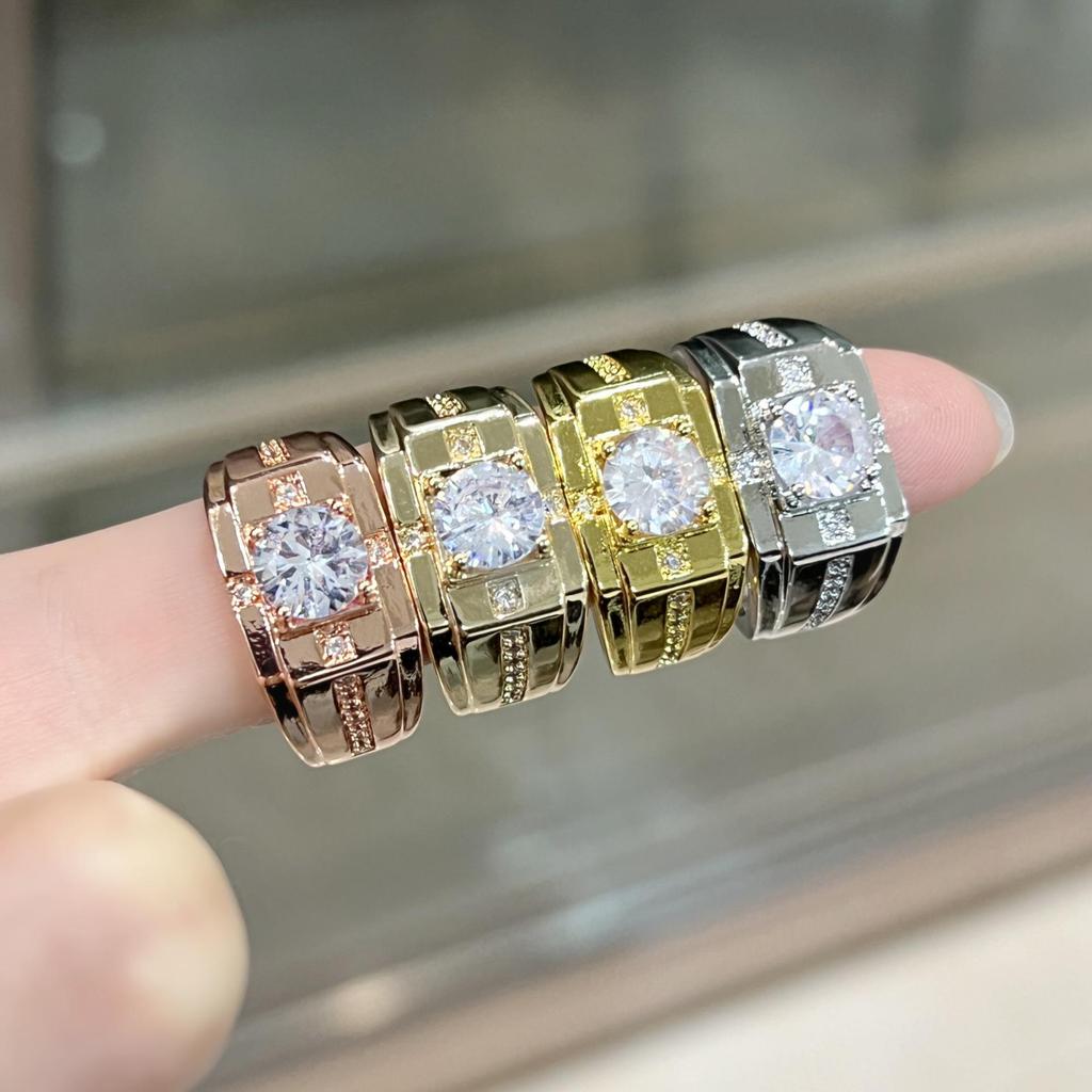 Men’s Fashion Statement Ring - Domineering Diamond Engagement Band