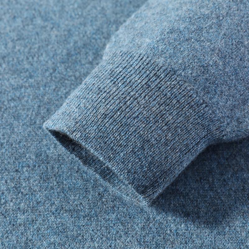 Men's 100% Cashmere Thick Winter Round Neck Sweater