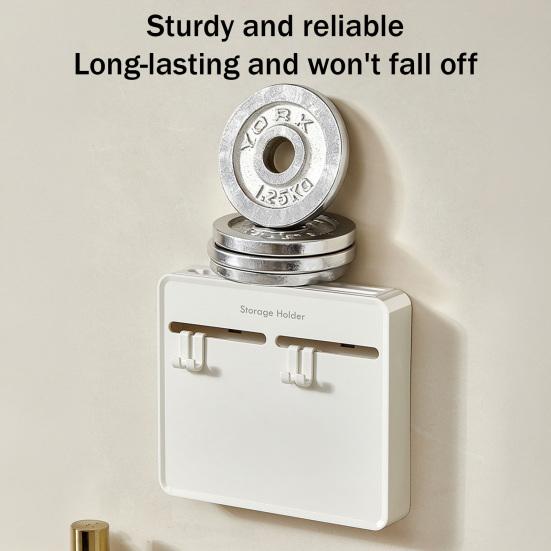 Wall-Mounted Knife & Utensil Holder No-Drilling Adhesive Rust-Resistant Knife Rack for Knives Spatulas Space-Saving Kitchen Organizer with Ventilated