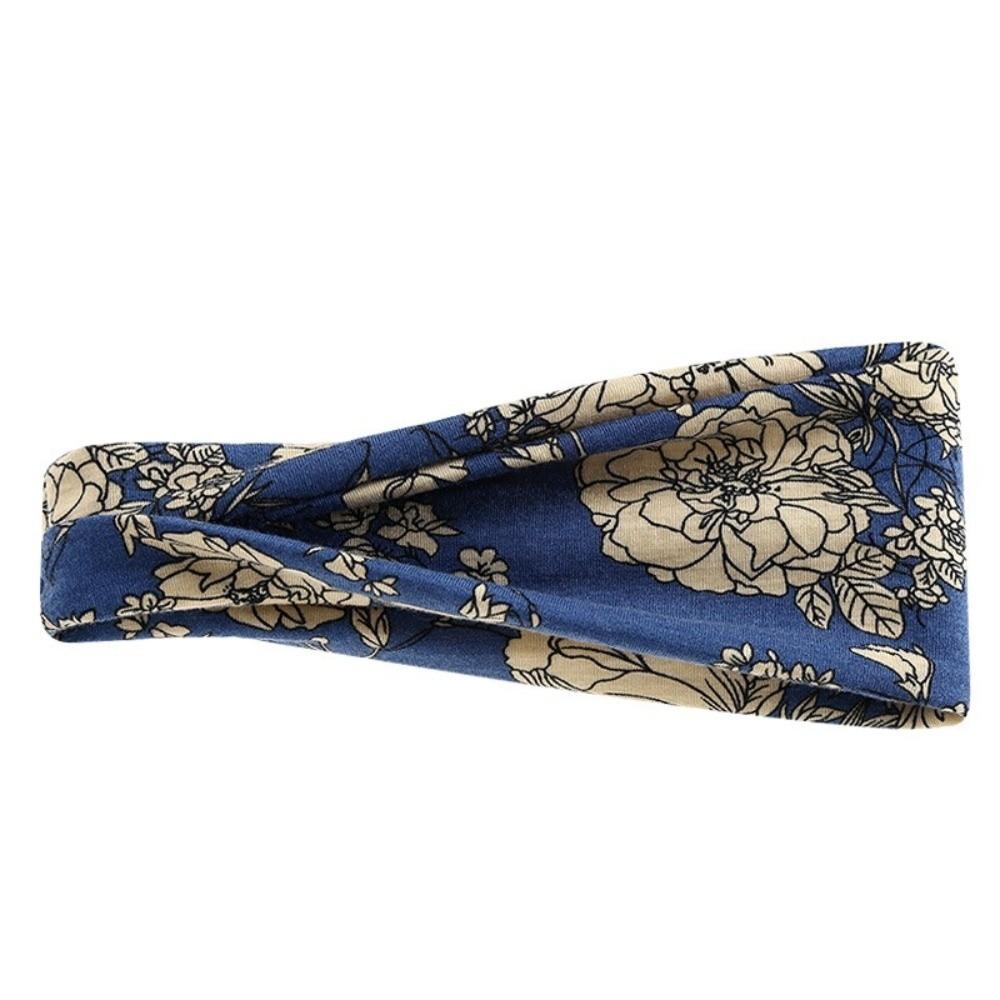 Sweat-absorbing Wide Hairband Non-slip Sports Cross Headband Fashion Hair Band