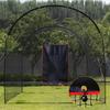 Baseball Backstop with Strike Zone Wear Resistant Simple Installation Batting Cage Backstop Softball Pitching Target