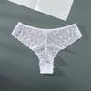 Low-rise Cotton Crotch Seamless Solid Color Women Panties Sexy See-Through Hollow Lace Briefs