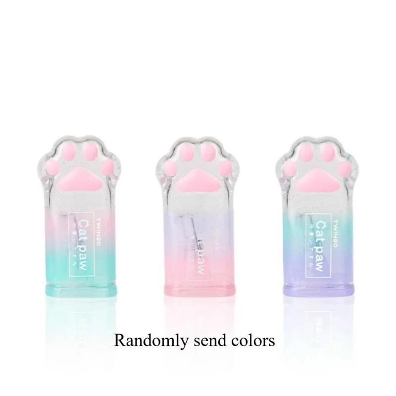 1pcs Cute Creative Cat Pencil Sharpener Stationery Gradient Color Cat Claw Pencil Sharpener School Supplies Kawaii Stationery
