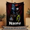 Custom Name Personalized Five Nights At Freddy's Print Blanket, Home Decor, Bedroom, Sofa, Camping, Couch, Gifts for Birthday ChristmasEnthusiasts