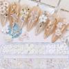 Set Bow DIY Nail Art Rhinestones Kit White Flower Nail Art Charms Multi Shaped Jelly Bear Shape
