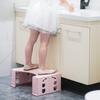Kids Adults Toilet Bench Stable Safe Design Wear-Resistant Non-Slip Stool Circular Arc Bathroom Bench