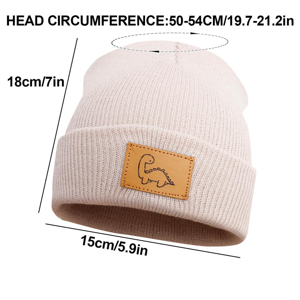 Kids Baby Winter Knit Beanie Warm Soft Wool Hat for Children Cold Weather Protection Autumn Season Comfortable Wear Fashion Cap