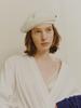 Poejidam [The Shelter] Crinkle Beret In Ivory