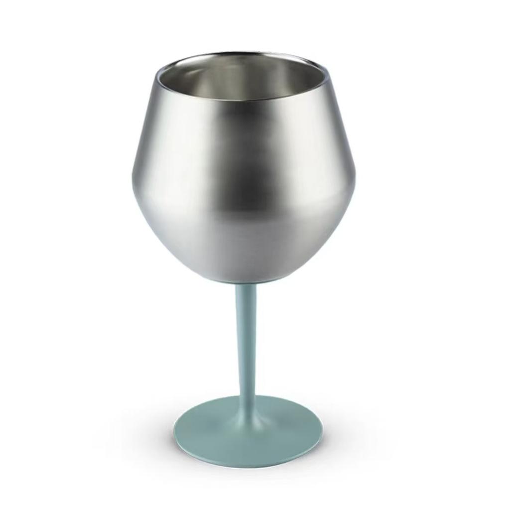 14-Ounce Portable Red Wine Glass 304 Stainless Steel Insulated Detachable Design for Outdoor Light Drinks