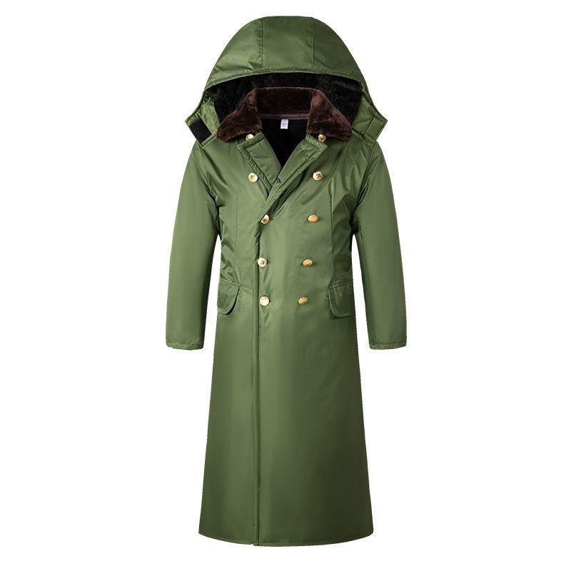 

Men s Waterproof Fleece-Lined Extra Thick Winter Jacket with Detachable Hood Large 145-165 jin