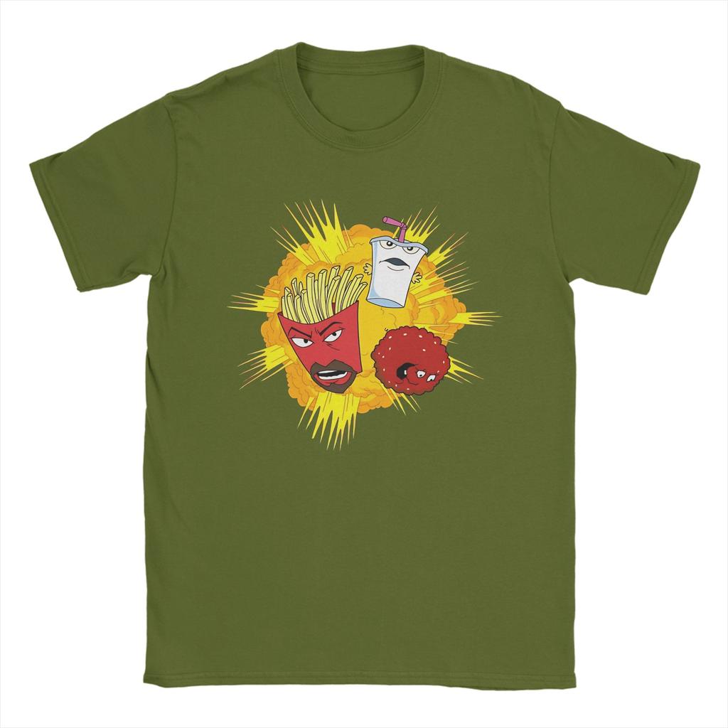 Aqua Teen Hunger Force Pure Cotton T Shirt For Unisex Beach Streetwear T Shirts O-Neck Novelty Tees Big Size Casual Tops