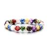 Chakra Reiki Hälsosten Armband Yoga Balans Energi Pärlor Vulkasten Smycken Armring Kvinnor Män