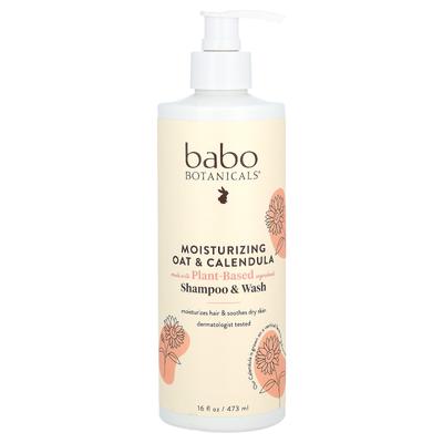 Moisturizing Shampoo & Wash, Oat & Calendula, 16 Fl Oz (473 Ml)