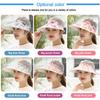 Wide Brim Summer Sun Hats Sun-shading Sun-protection Beach Cap Simple Printed Peaked Cap  Summer