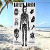 M-Marilyn M-Manson Printed Beach Towel Microfiber Quick Dry Absorbent Dark Rock Style Gym Sports Towel Outdoor Beach Accessories