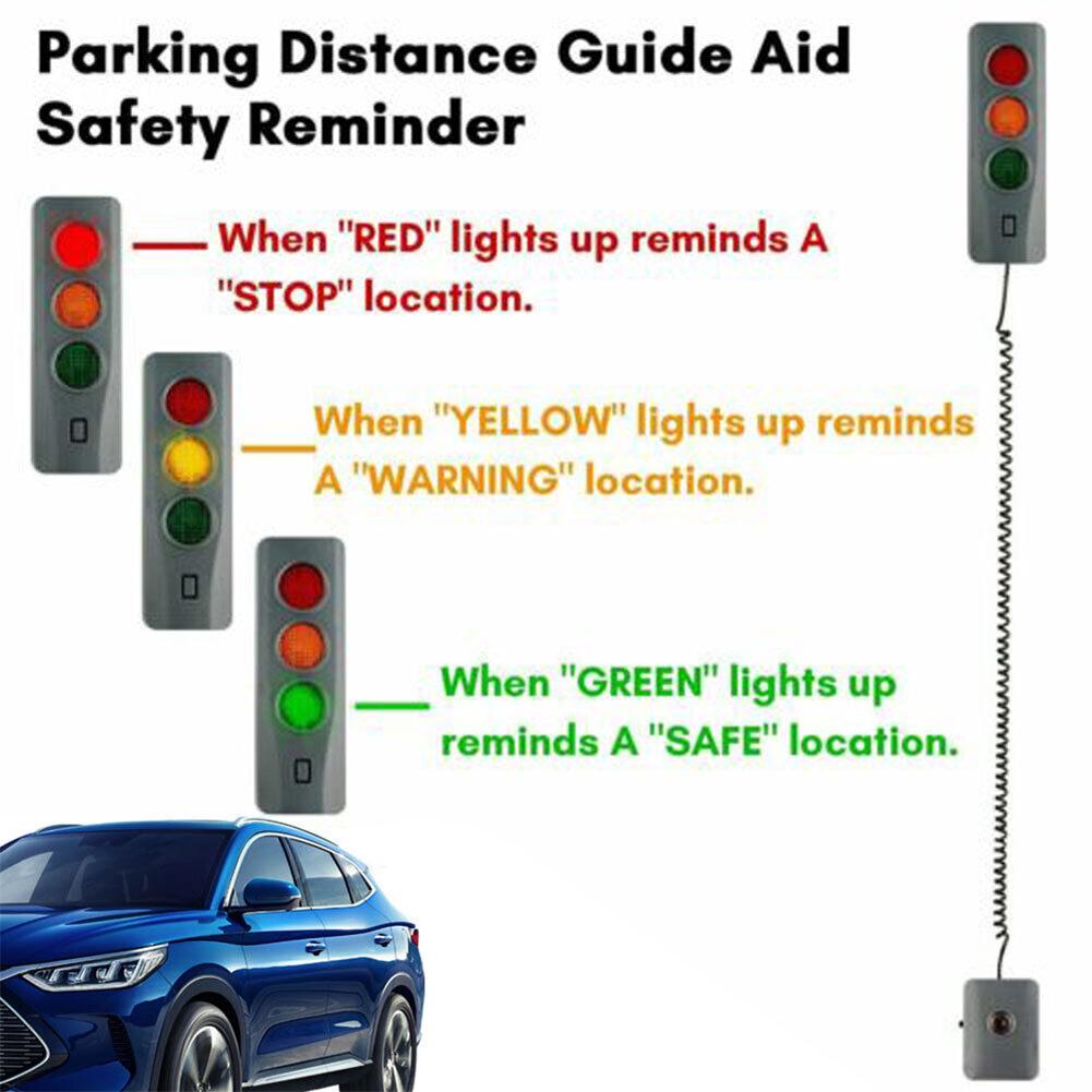 Garage Smart Parking Device with Three Colors Light Auto Parking System Anti Collision Parking Warning Alarm Battery Operated