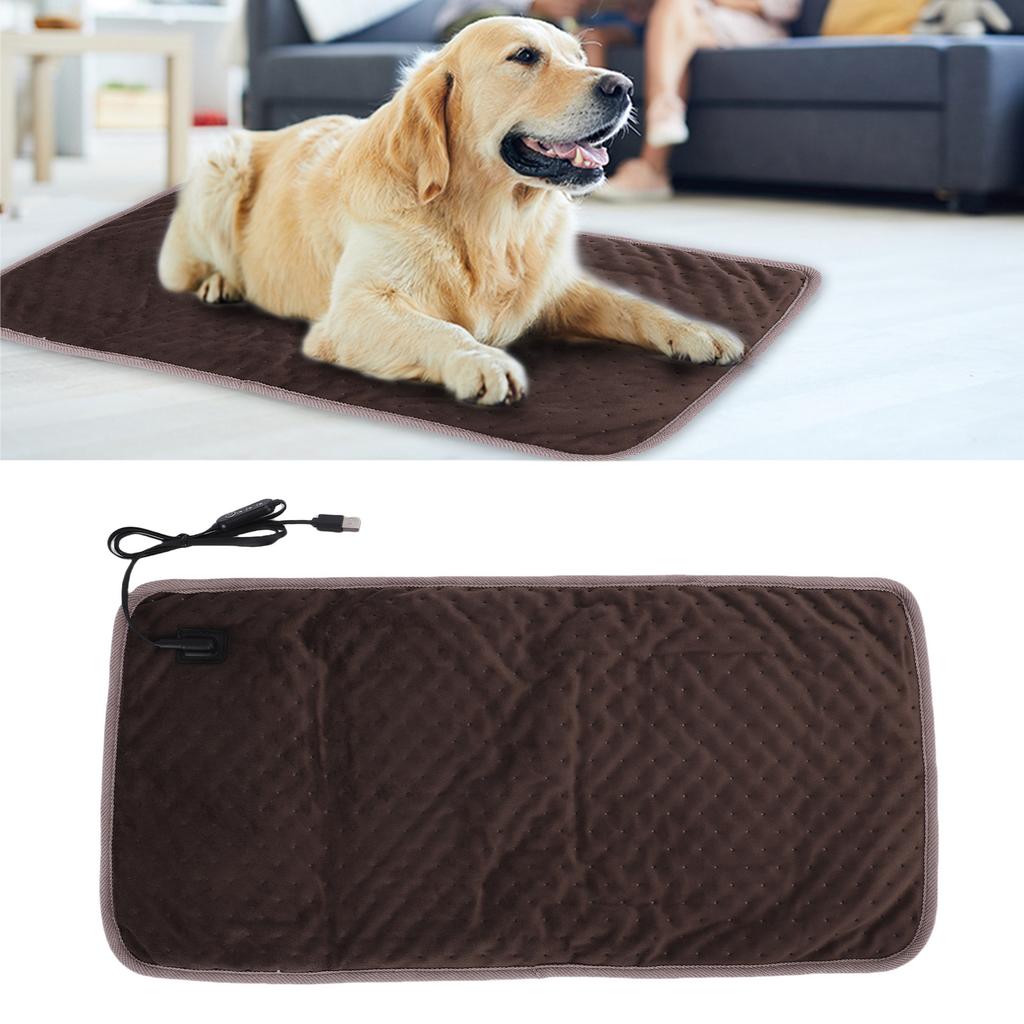 Pet Heating Pad Soft Comfortable Multifunctional USB Portable Electric Dog Heated Pad Mat for Home Camping