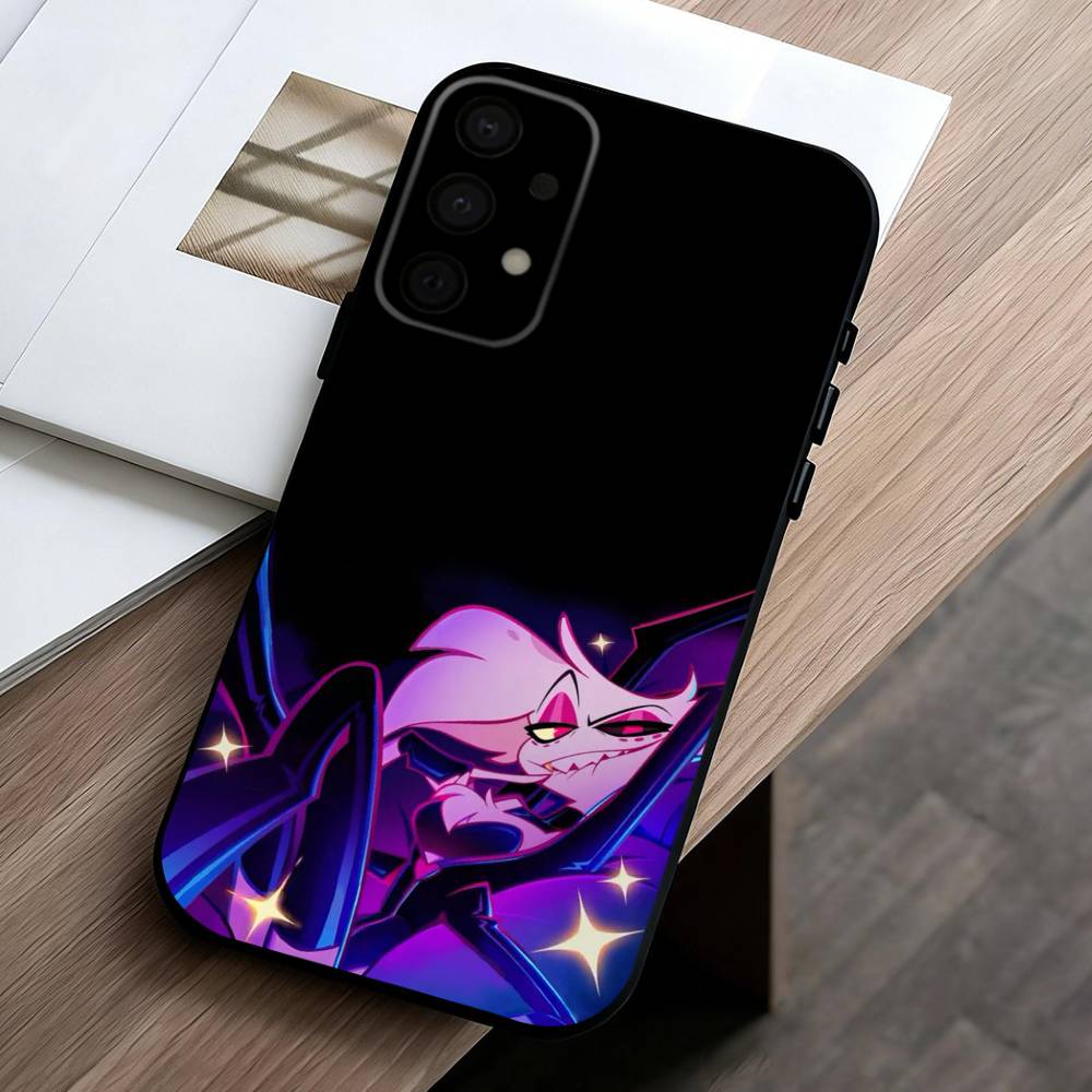 

A-Angel D-DustS H-Hazbin H-Hotel Phone Case For Samsung Galaxy A73,A72,A71,A70,A53,A52,A51,Soft Silicone Black Cover Samsung a22 5g