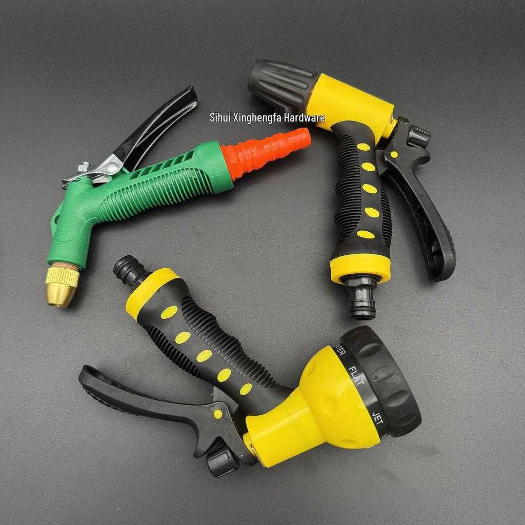 Versatile Water Spray Nozzle: Car Wash, Garden Watering, Vegetable Spraying, Floor & Balcony Cleaning with Soft Hose Connector
