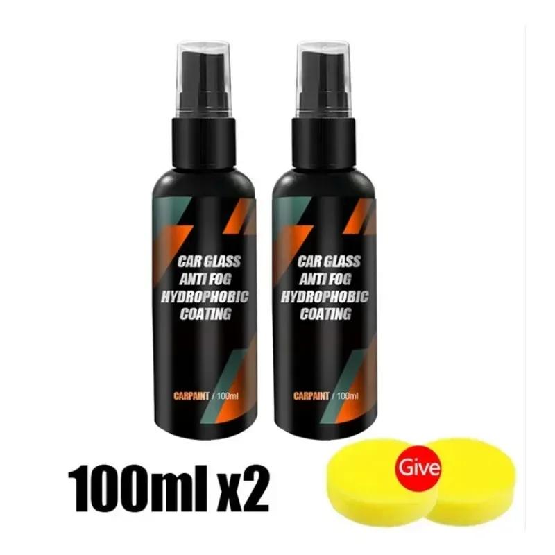 100ml Car Motorcycle Water Repellent Spray Anti Rain Coating For Car Glass Hydrophobic Anti-rain Car Liquid Windshield Mirror