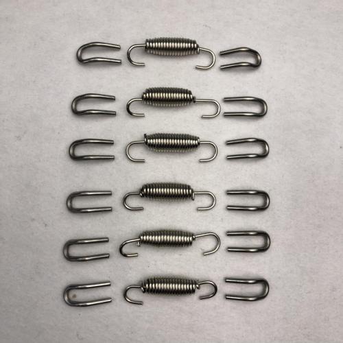 18pcs Stainless Steel Spring Hook Scooter Motorcycle Exhaust Pipe Muffler Springs Hooks Motorcycle Scooter Accessories