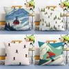 Ski Resort Prop Pillow Case Printing Pillowcase Living Room Sofa Cushion Cover Bedroom Room Decor