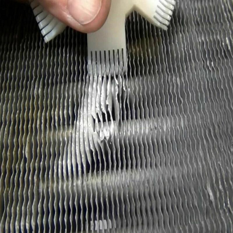 New Chic Heat Dissipating Fin Comb Cleaning A/C Condenser Coils Brush Condenser