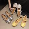 Fashion French Shallow Mouth Mary Jane Shoes Women's 2025 New Temperament Bow Knot with Soft Sole Versatile
