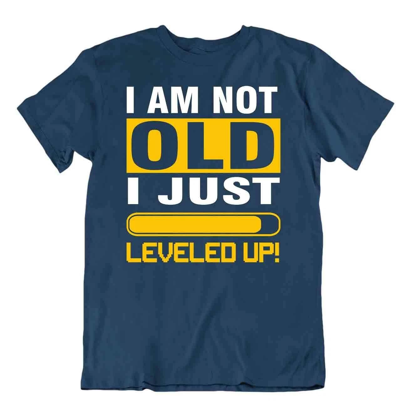 Gamer Joke Tshirt Special Humor T-Shirt Leveled Up Shirt S