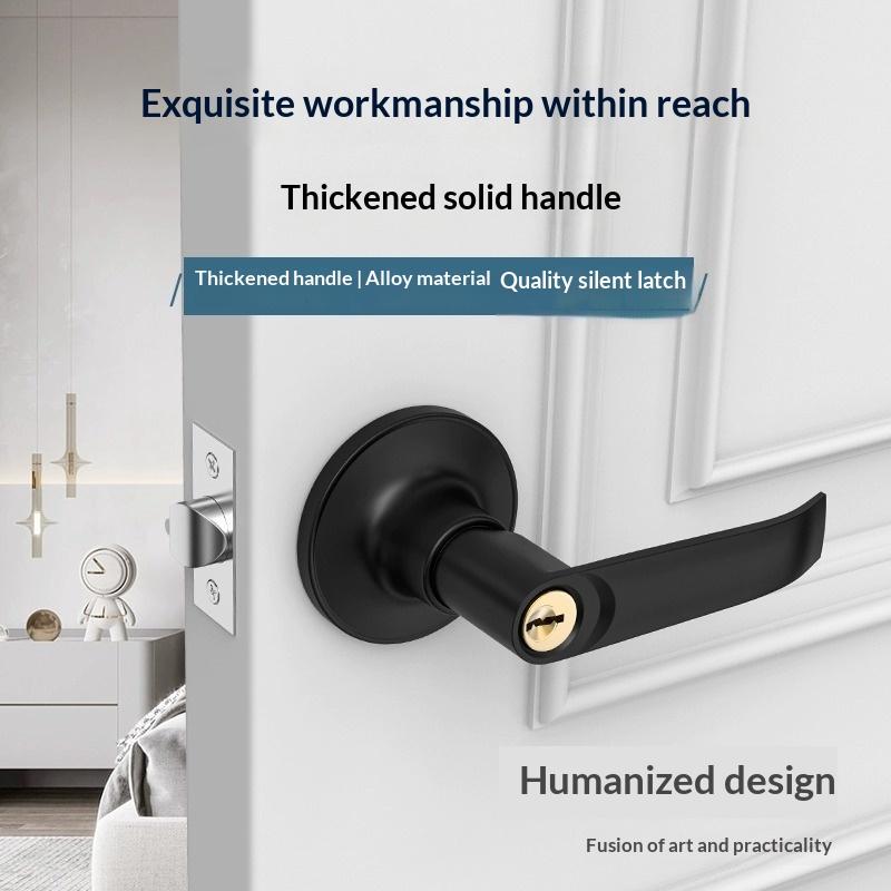 Door Handle Lock Round Entry Security Privacy Sliding Front Doors Entrance Keyed Locks For Bedroom Living Room Household