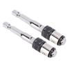 2 Pcs Hex To Square Socket Converter 1 4 Inch Drive Bit and Socket Adapter for Electric Drill