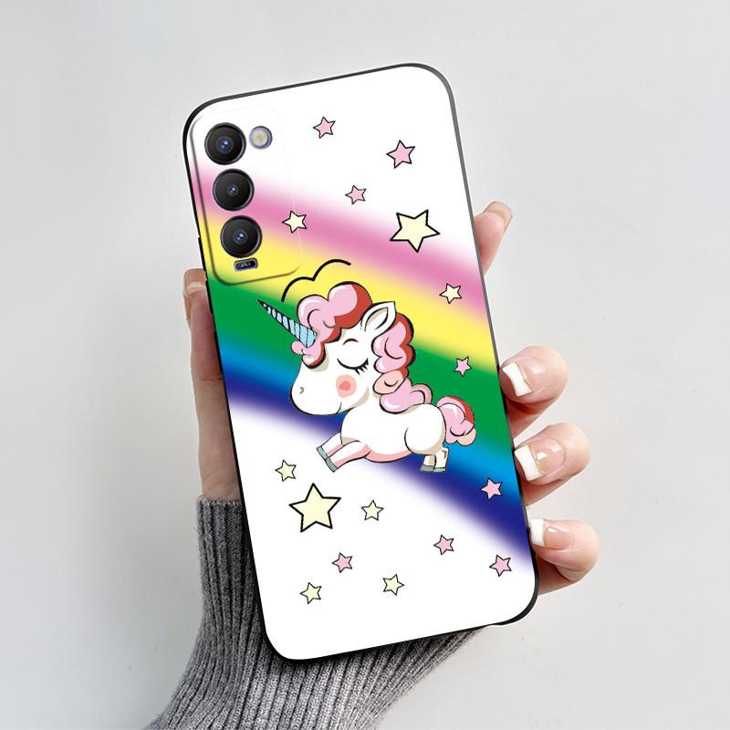 For Tecno Camon 18P Phone Case Shockproof Cover Cute Cartoon Love Heart Soft Funda For Tecno Camon 18 Premier Camon18 18i Bumper
