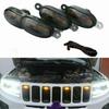 Universal Automotive Front Grill Lights Yellow Amber Lens Design Energy Efficient 12V Daytime Running Grill Light