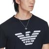 Emporio Armani Hip Hop Fashion Eagle Logo High-End Streetwear Stainless Steel Necklace Men necklace Silver EGS2916040