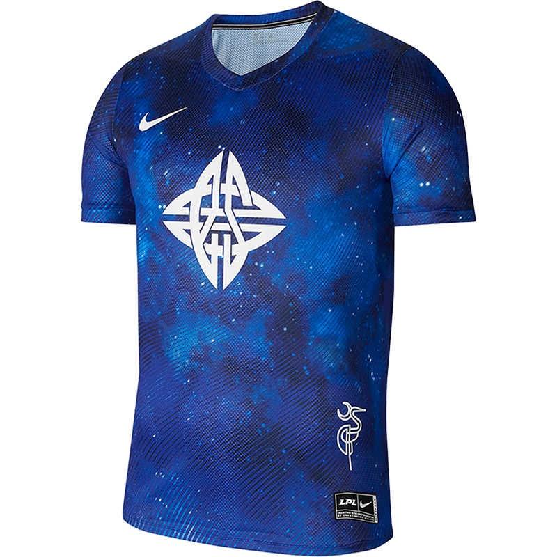 Nike x LPL Кроссовер eStar Быстросохнущая футболка с коротким рукавом Синяя Мужская DD9497-450 L