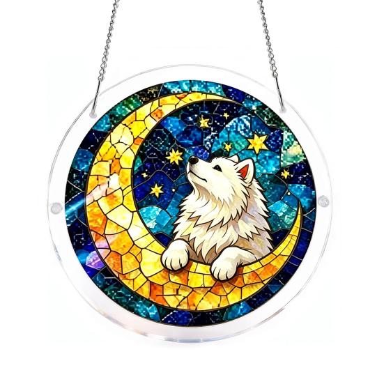 Window Decoration Puzzle Acrylic Suncatcher Colorful Hanging